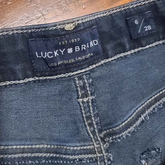 Lucky Brand AVA Skinny Jeans Dark Wash Size 28 / 6 - Picture 7 of 7